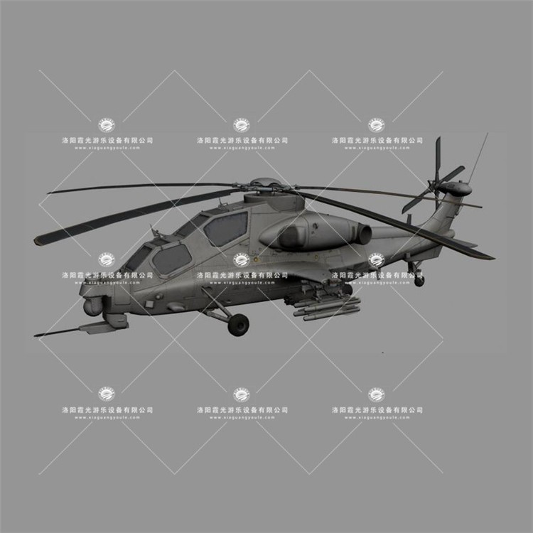 昌黎武装直升机3D模型